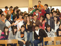 Milka motivating students at Union High School in Laredo,Texas